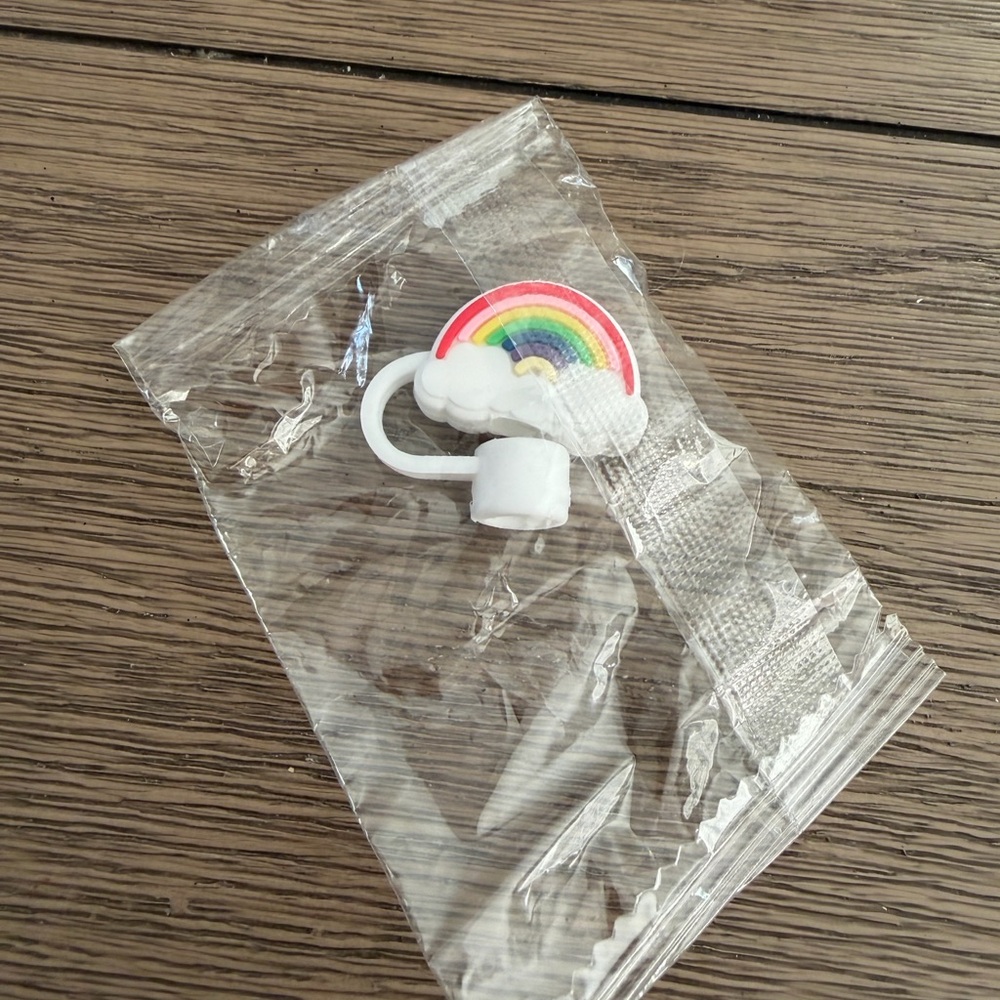 Rainbow Cloud straw cover